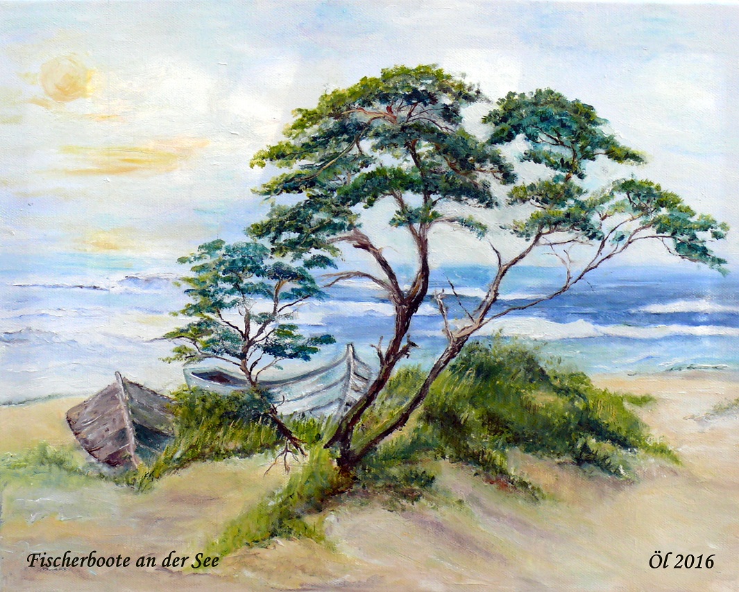 Fischerboote an der See