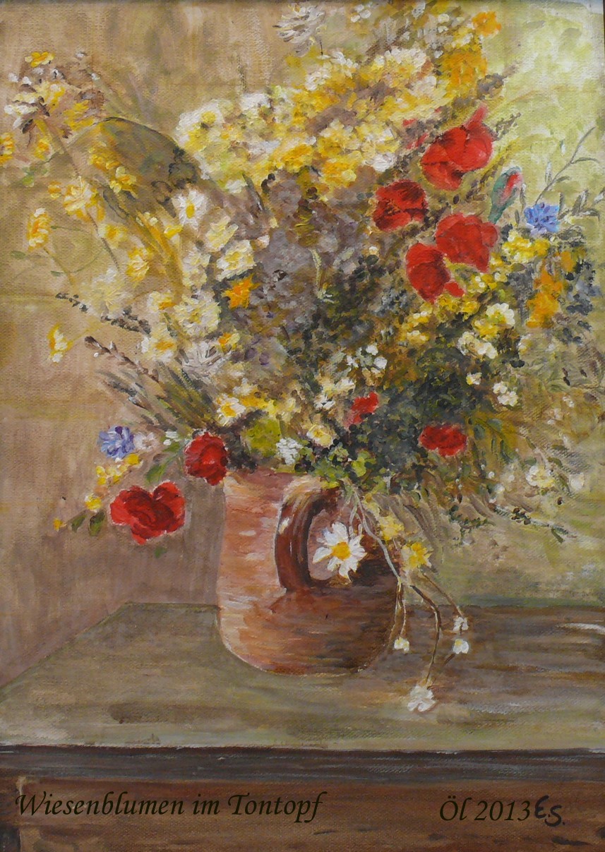 Wiesenblumen im Tontopf II